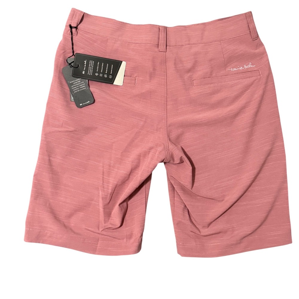 Travis Mathew Mens Shorts Size 30 Heather Rosin Pink Golf Casual - Picture 8 of 9